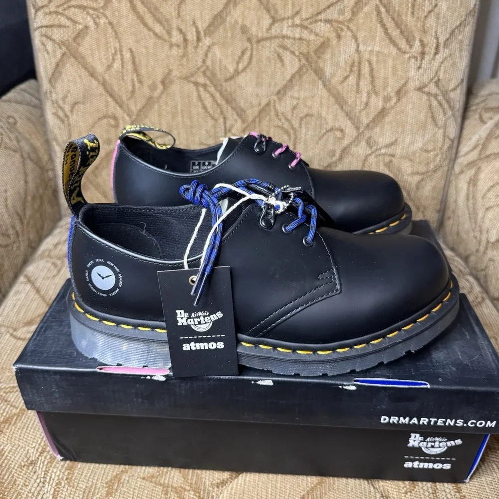 Dr. Martens 1461 Atmos 26928001 Mens Black Oxfords & Lace Ups Casual‎ Shoes US 8